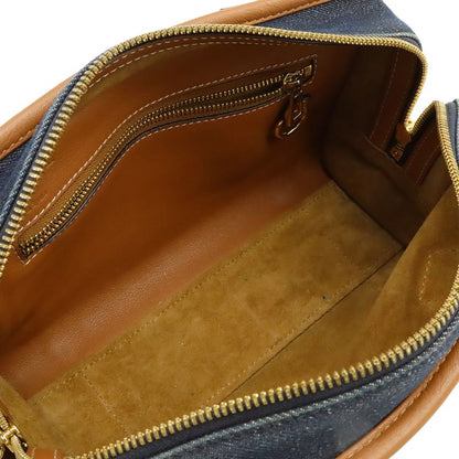 Loewe Amazona 23 Anagram Mini Boston 2-Way Shoulder Bag Denim Leather Blue Brown