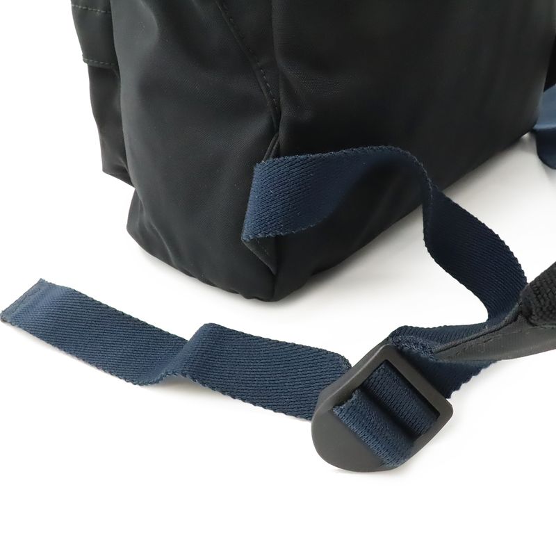 Balenciaga Wheel Backpack Nylon Canvas Black Navy White