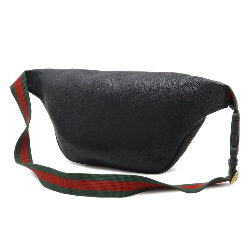 Gucci Print Sherry Pouch Black Green Red