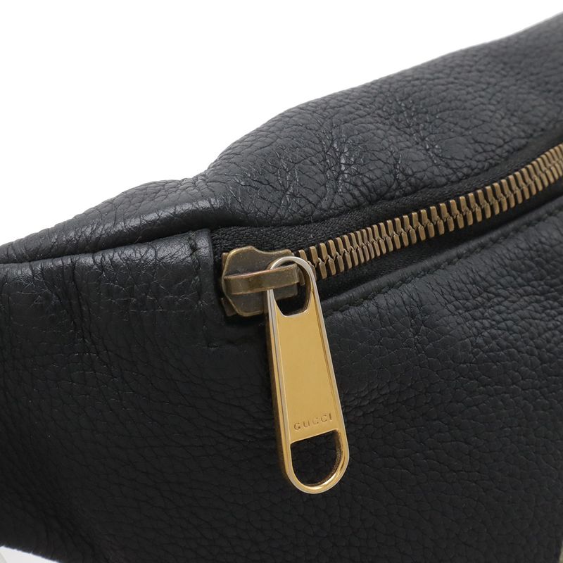 Gucci Print Sherry Pouch Black Green Red