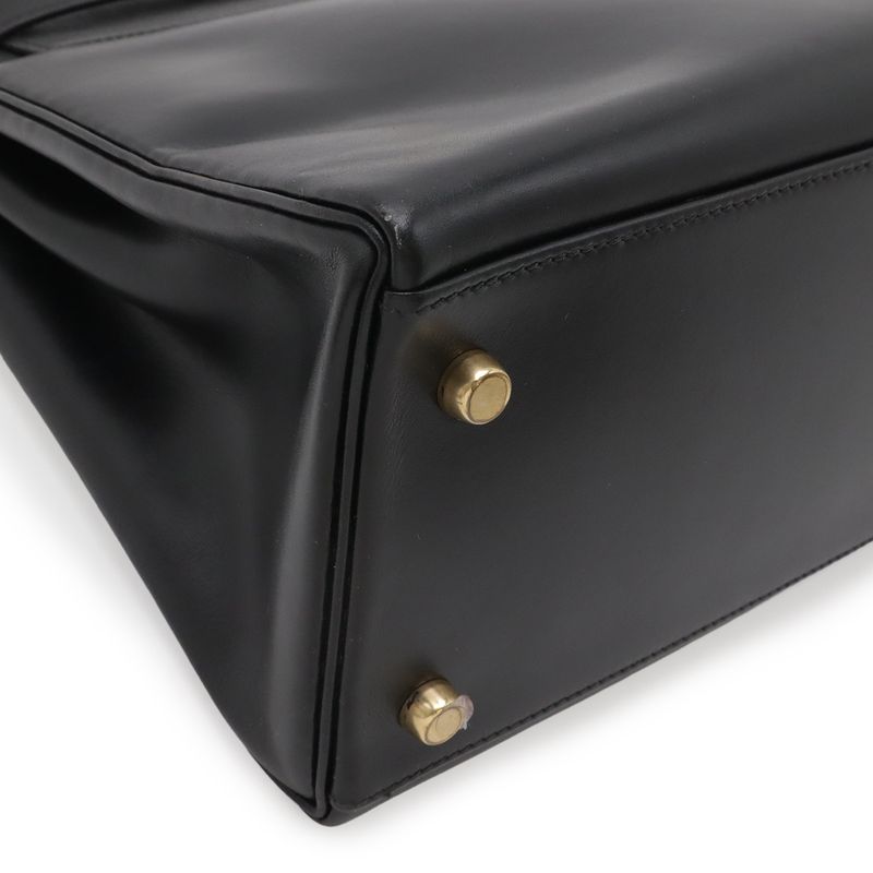 Hermes Kelly 32 2-Way Shoulder Bag Vintage Inner Sewing Box Calf Leather