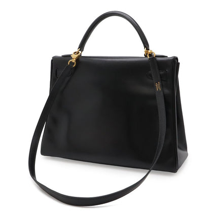 Hermes Kelly 32 2-Way Shoulder Bag Vintage Inner Sewing Box Calf Leather
