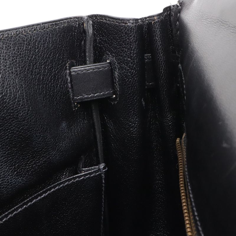 Hermes Kelly 32 2-Way Shoulder Bag Vintage Inner Sewing Box Calf Leather
