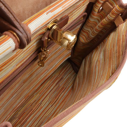 Hermes Herbag a Dos PM Shoulder Bag 2-Way Vache Leather Havana Orange Multicolor