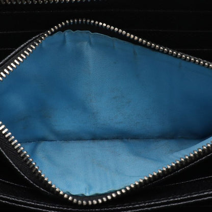 Bvlgari Man Zip Wallet Around Leather Black