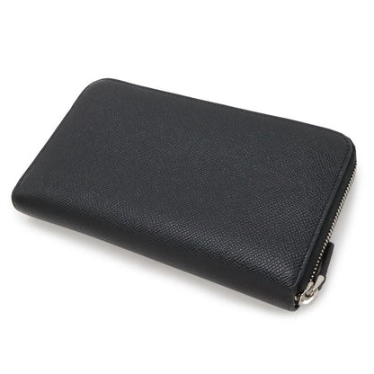Bvlgari Man Zip Wallet Around Leather Black