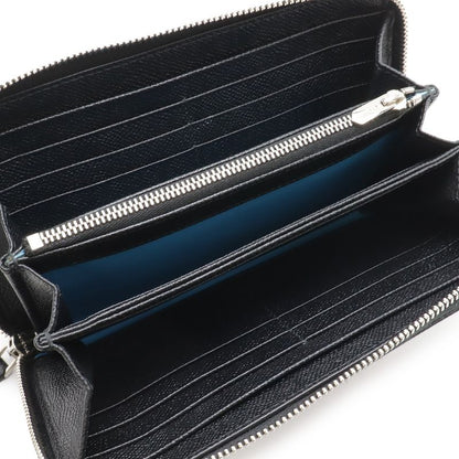 Bvlgari Man Zip Wallet Around Leather Black