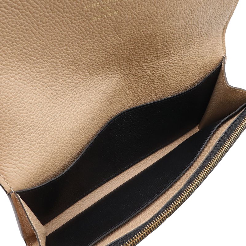 Louis Vuitton Monogram Empreinte Portefeuille Emily Bifold Wallet Noir Black