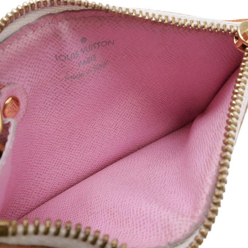 Louis Vuitton Monogram Multicolor Pochette Cles Coin Purse Bron
