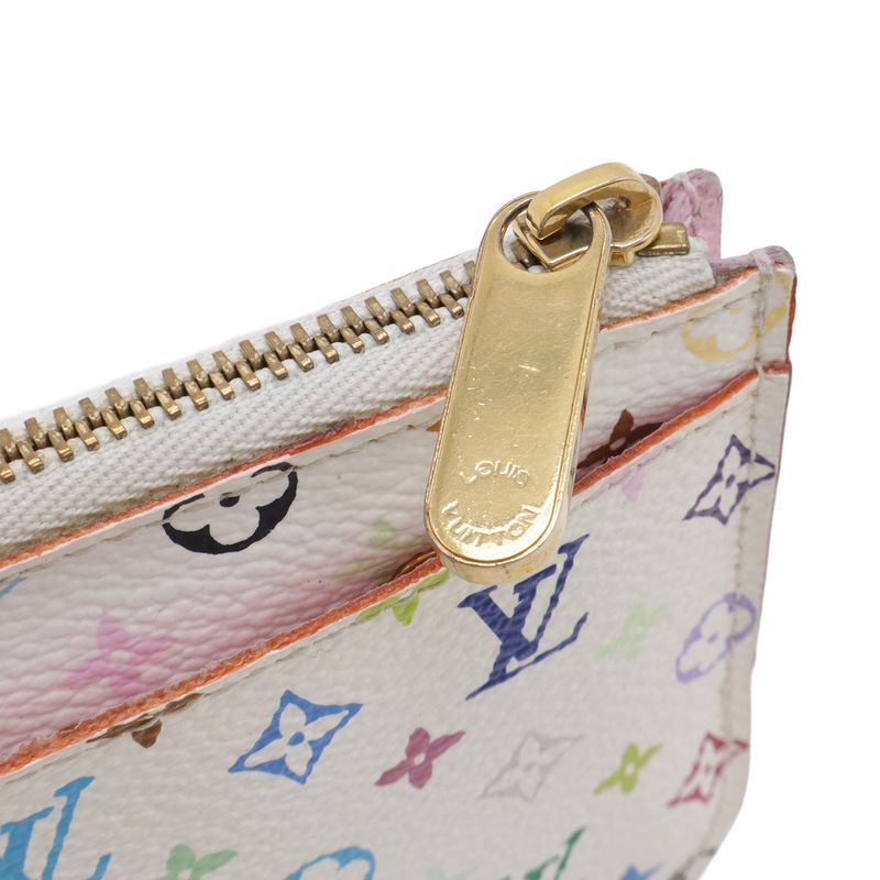 Louis Vuitton Monogram Multicolor Pochette Cles Coin Purse Bron