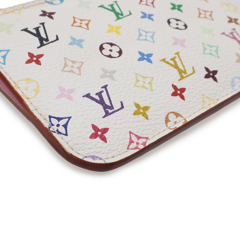 Louis Vuitton Monogram Multicolor Pochette Cles Coin Purse Bron