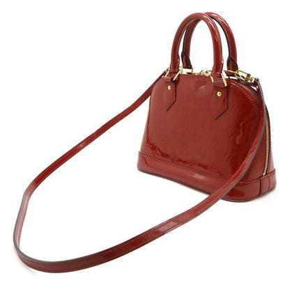 Louis Vuitton Monogram Vernis Alma BB Mini Bag 2-Way Rose Indien