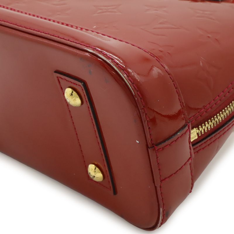 Louis Vuitton Monogram Vernis Alma BB Mini Bag 2-Way Rose Indien