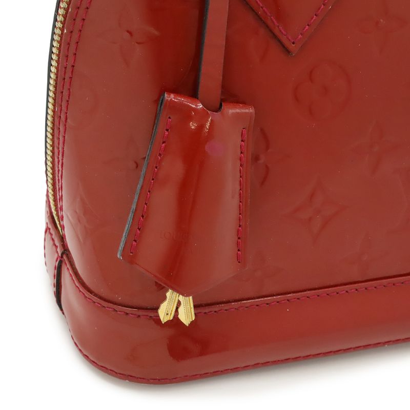 Louis Vuitton Monogram Vernis Alma BB Mini Bag 2-Way Rose Indien