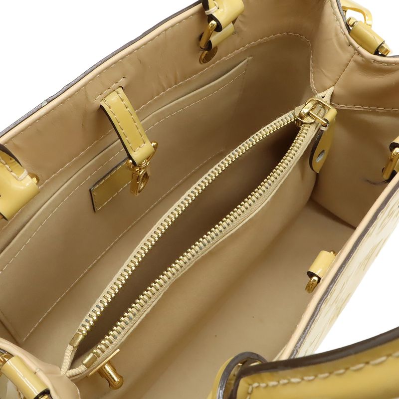 Louis Vuitton Monogram Vernis Montaigne BB 2-Way Shoulder Bag Patent Dune