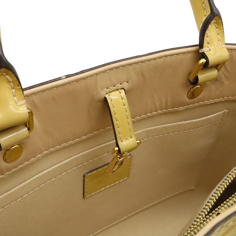 Louis Vuitton Monogram Vernis Montaigne BB 2-Way Shoulder Bag Patent Dune