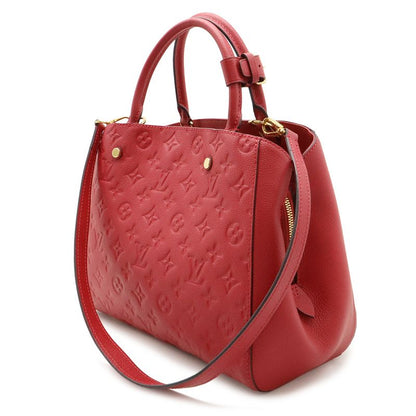Louis Vuitton Monogram Empreinte Montaigne MM 2-Way Shoulder Bag Dahlia