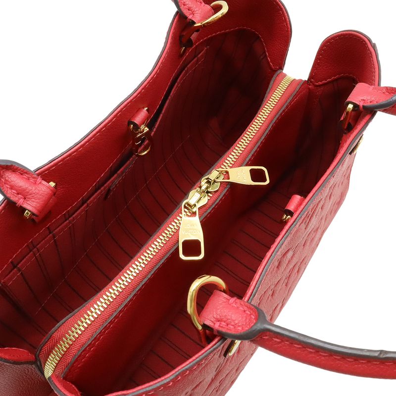 Louis Vuitton Monogram Empreinte Montaigne MM 2-Way Shoulder Bag Dahlia