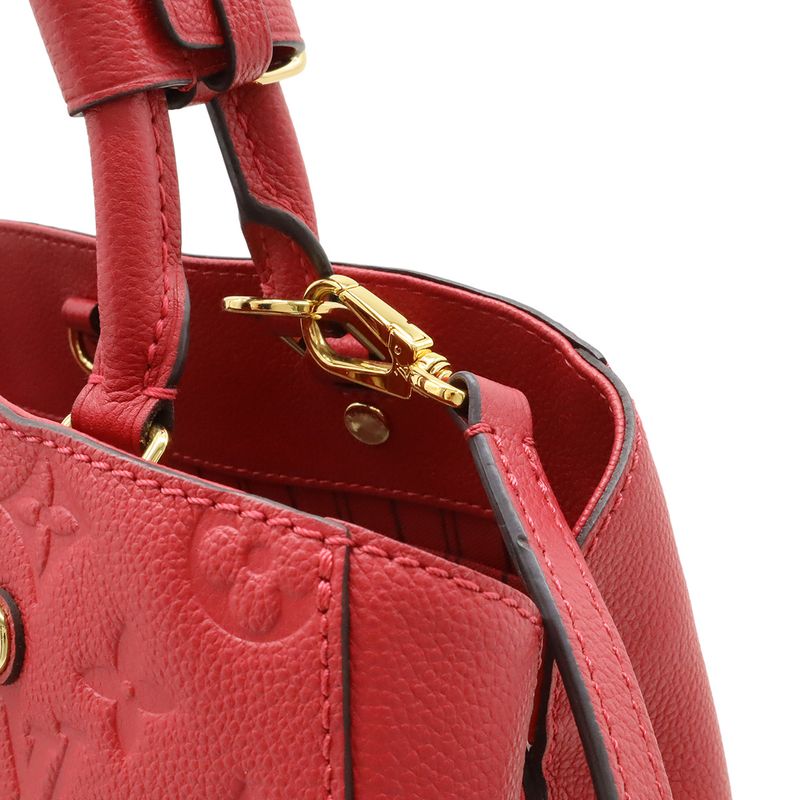 Louis Vuitton Monogram Empreinte Montaigne MM 2-Way Shoulder Bag Dahlia