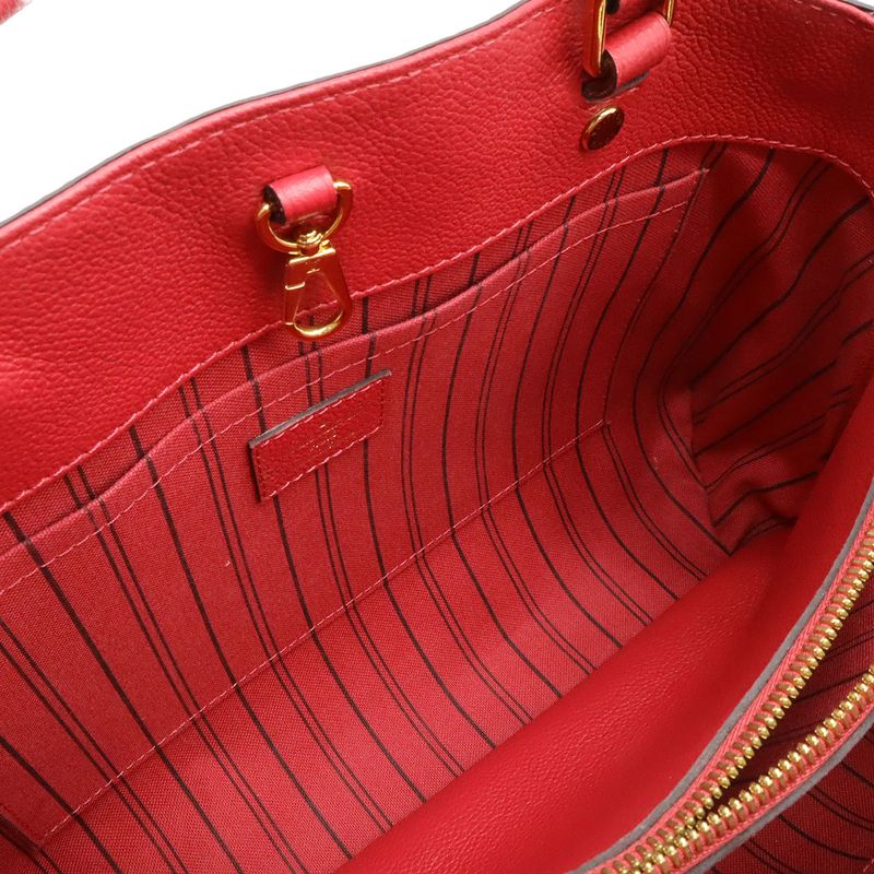 Louis Vuitton Monogram Empreinte Montaigne MM 2-Way Shoulder Bag Dahlia