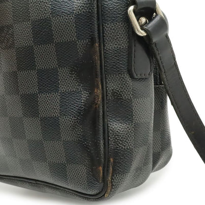 Louis Vuitton Damier Graphite Rem Shoulder Bag Black Gray