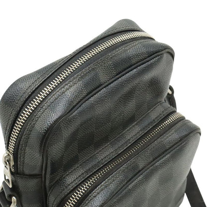 Louis Vuitton Damier Graphite Rem Shoulder Bag Black Gray