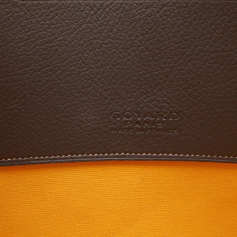 Goyard Sena MM Clutch Leather Gray White Silver Graywhite