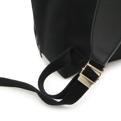 Gucci Band Techno Canvas Webline Sherry Backpack Leather Black Green Red