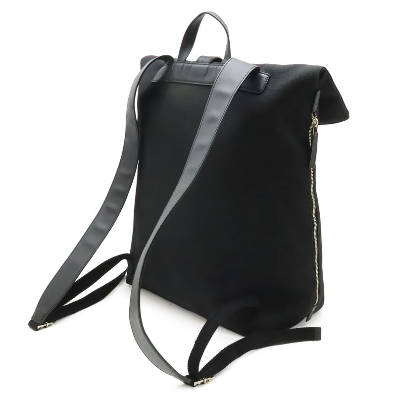 Gucci Band Techno Canvas Webline Sherry Backpack Leather Black Green Red