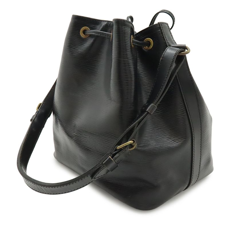 Louis Vuitton Epi Petit Noe Shoulder Bag Drawstring Noir Black