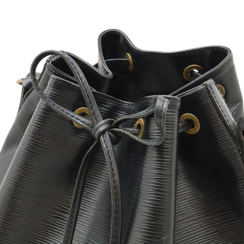 Louis Vuitton Epi Petit Noe Shoulder Bag Drawstring Noir Black