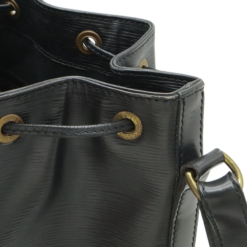 Louis Vuitton Epi Noe Shoulder Bag Semi Drawstring Noir Black