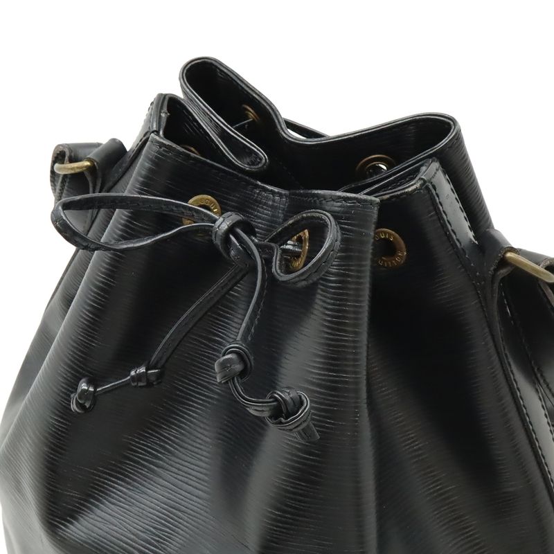 Louis Vuitton Epi Noe Shoulder Bag Semi Drawstring Noir Black