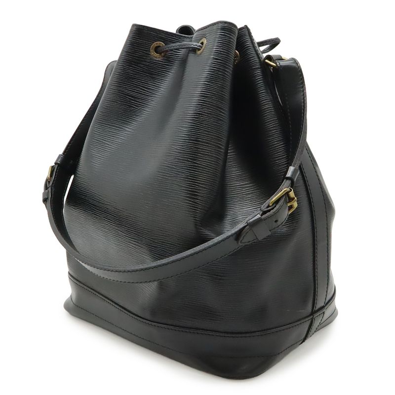 Louis Vuitton Epi Noe Shoulder Bag Semi Drawstring Noir Black