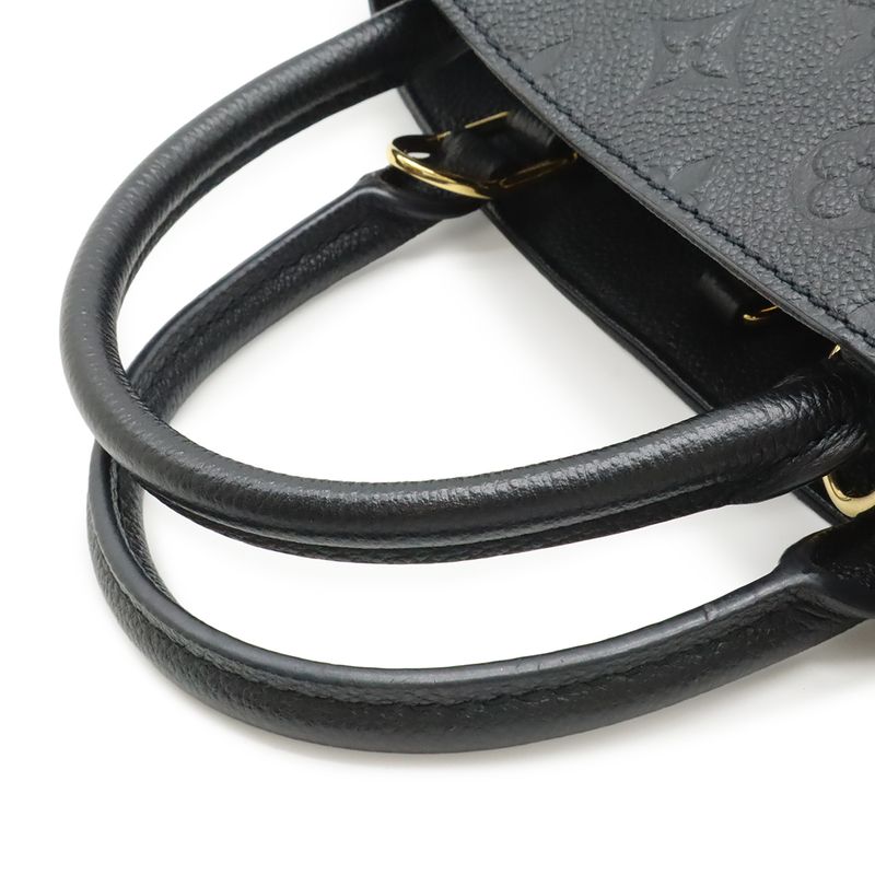 Louis Vuitton Monogram Empreinte Montaigne BB 2-Way Shoulder Bag Noir Black