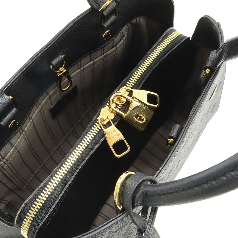 Louis Vuitton Monogram Empreinte Montaigne BB 2-Way Shoulder Bag Noir Black