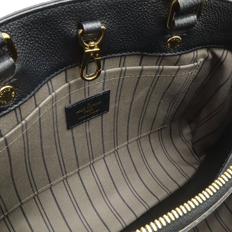 Louis Vuitton Monogram Empreinte Montaigne BB 2-Way Shoulder Bag Noir Black