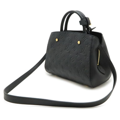 Louis Vuitton Monogram Empreinte Montaigne BB 2-Way Shoulder Bag Noir Black