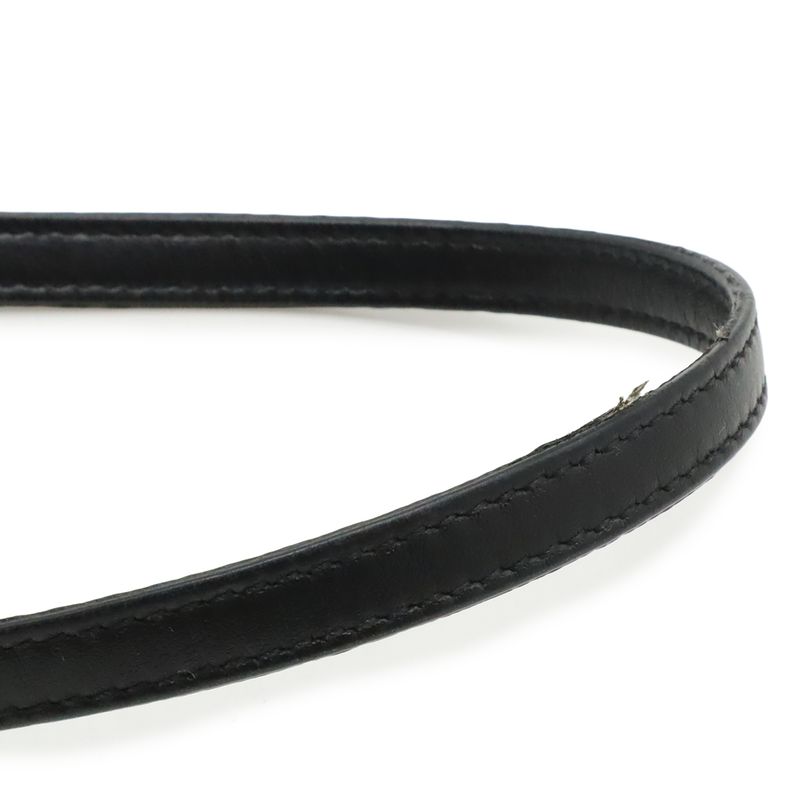 Saint Laurent Paris YSL Monogram Lou Toy Shoulder Bag Leather Black