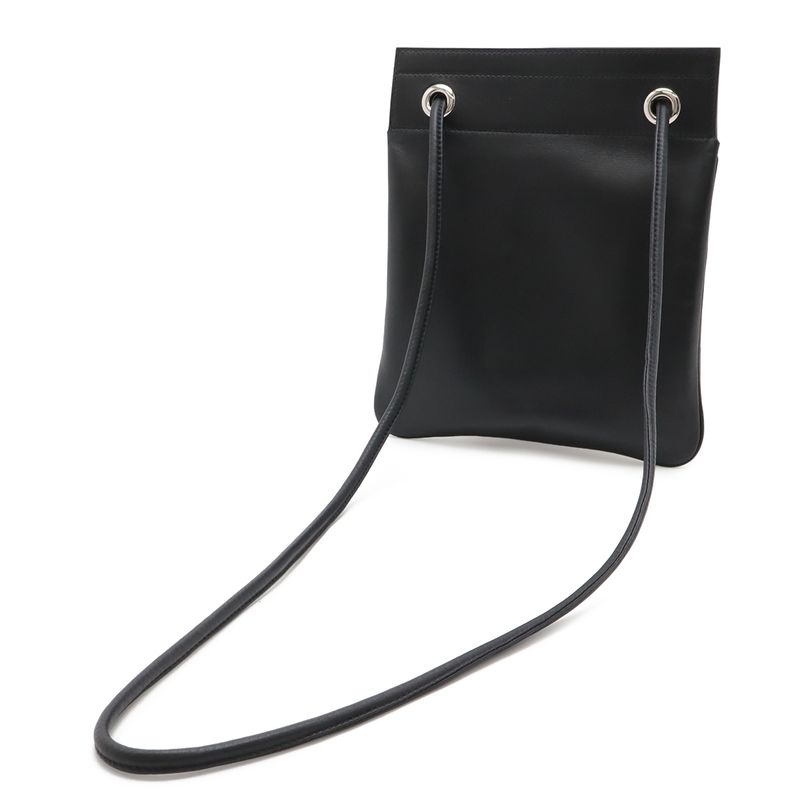 Hermes Sac Ali Nu Mini Shoulder Bag Pochette Crossbody Veau Swift Black