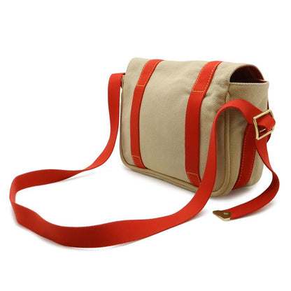 Louis Vuitton Antigua Besace PM Shoulder Bag Crossbody Canvas Beige Red