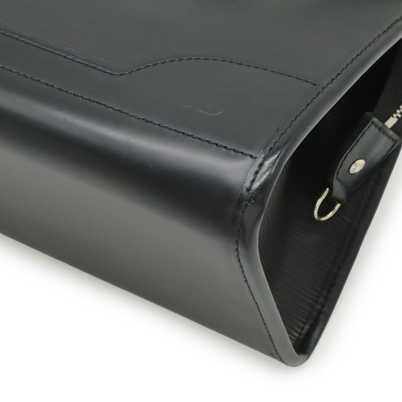 Louis Vuitton Epi Madeleine PM Shoulder Bag Semi Noir Black