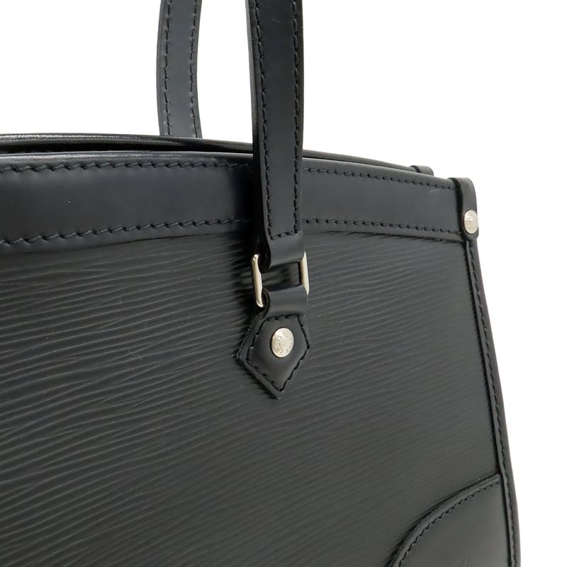 Louis Vuitton Epi Madeleine PM Shoulder Bag Semi Noir Black