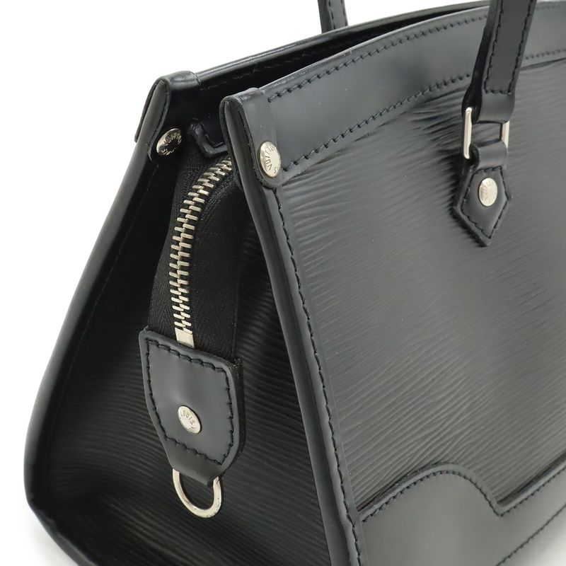 Louis Vuitton Epi Madeleine PM Shoulder Bag Semi Noir Black
