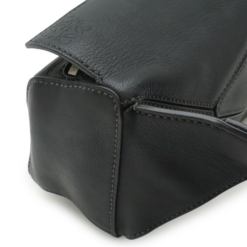Loewe Puzzle Bum Bag Mini Leather Black