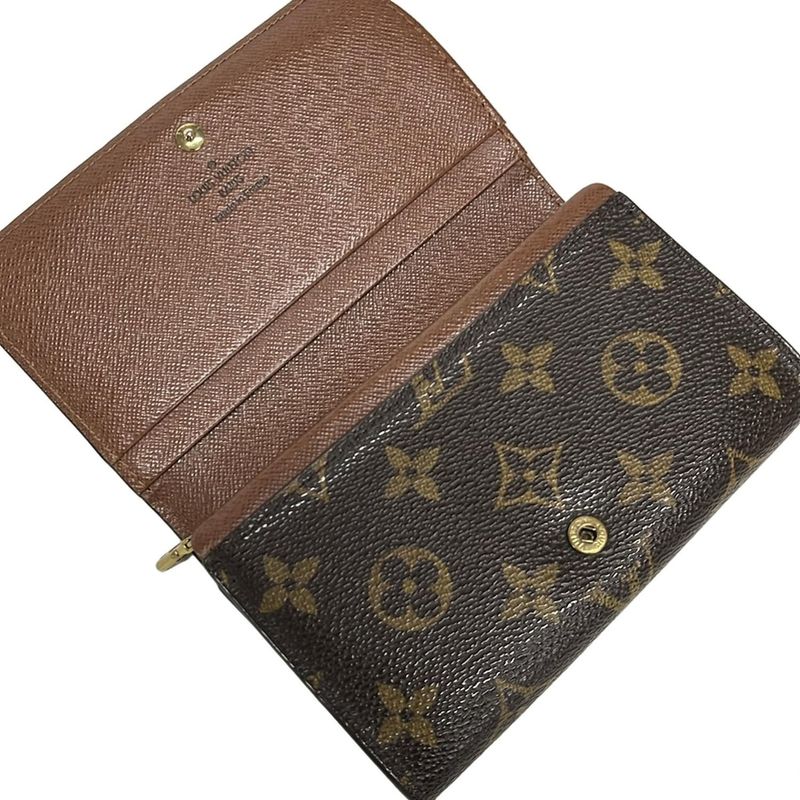 Louis Vuitton Bifold Wallet Monogram Portefeuille Tresor