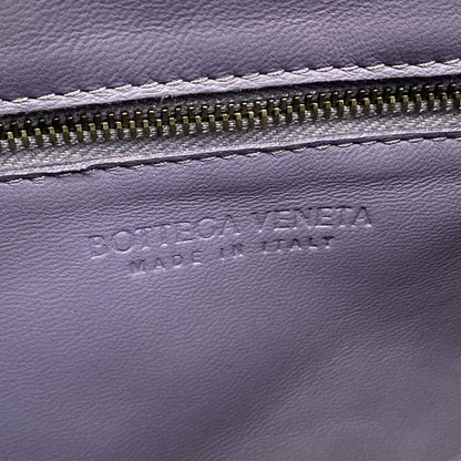 Bottega Veneta Shoulder Bag Cassette Purple Leather