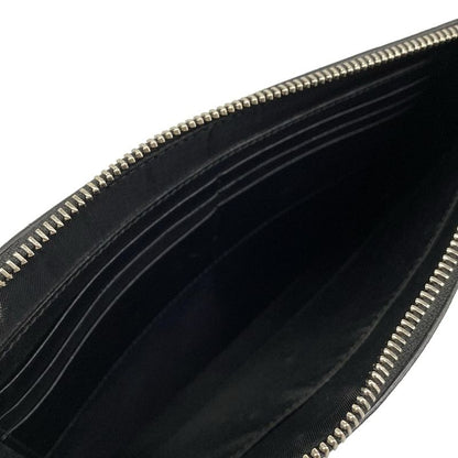 Gucci Clutch GG Carry On Beige Black Leather