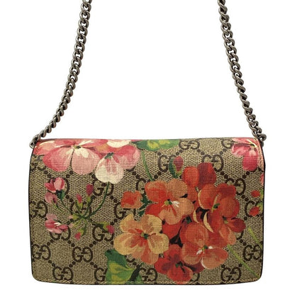 Gucci Shoulder Bag Dionysus GG Blooms Beige Pink Multi Floral X