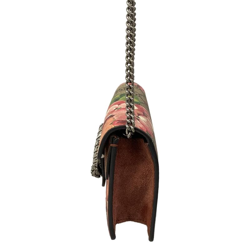 Gucci Shoulder Bag Dionysus GG Blooms Beige Pink Multi Floral X